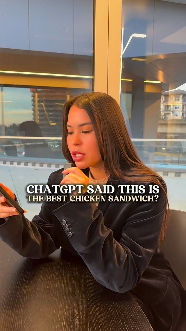 I asked ChatGPT where the best chicken sandwich in Brentwood is and to my surprise it suggested Birdies on Lougheed.